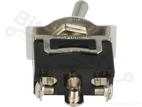 Toggle switch with nameplate single pole on/off/on SP3T